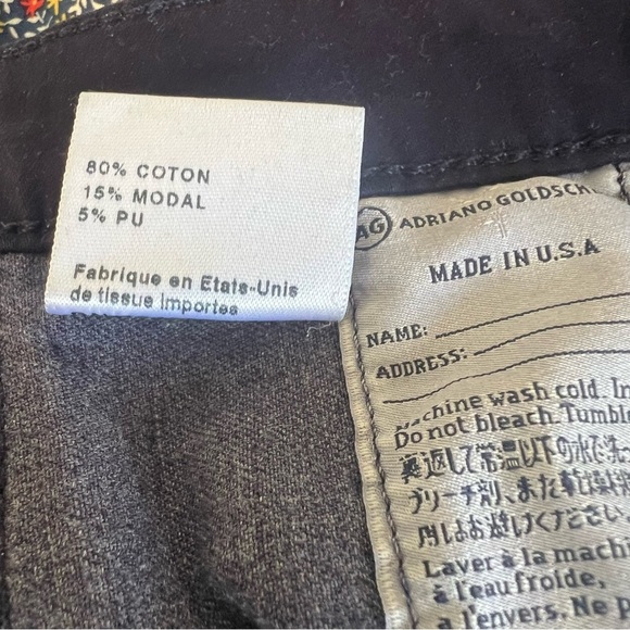 AG Womens Absolute Legging Skinny Jeans Coated Black Sz 29 Low Rise Retro 90s - Picture 10 of 12